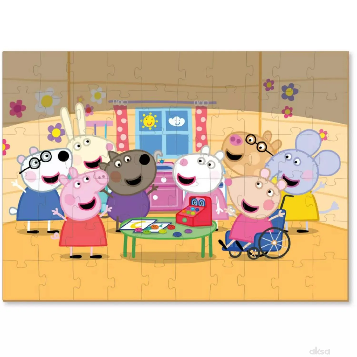 Dodo puzzle Peppa prase sa figurom, porodica