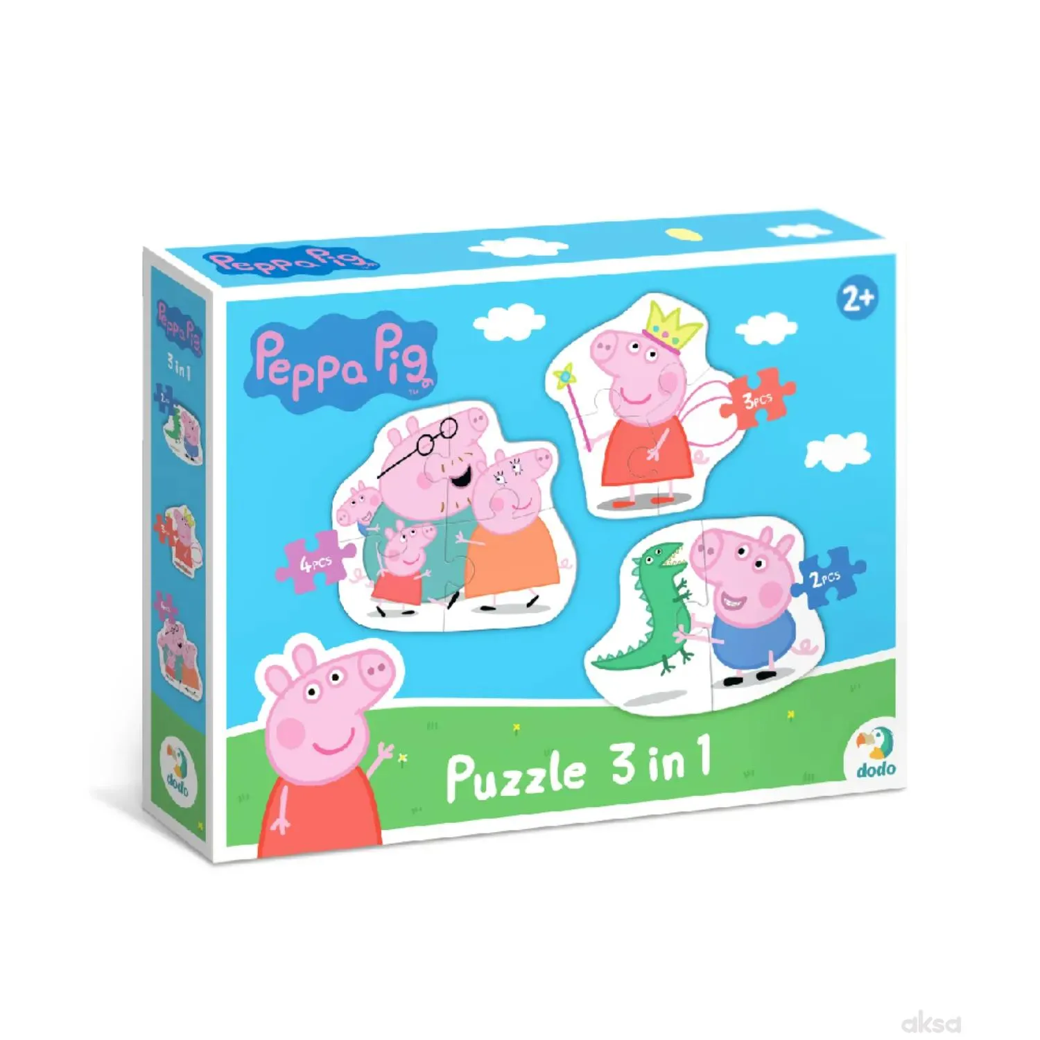 Dodo puzzle Peppa prase 3u1 338 