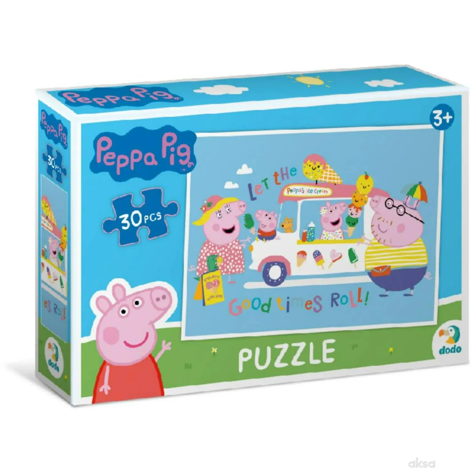 Dodo puzzle Peppa prase putovanje, 30 komada 