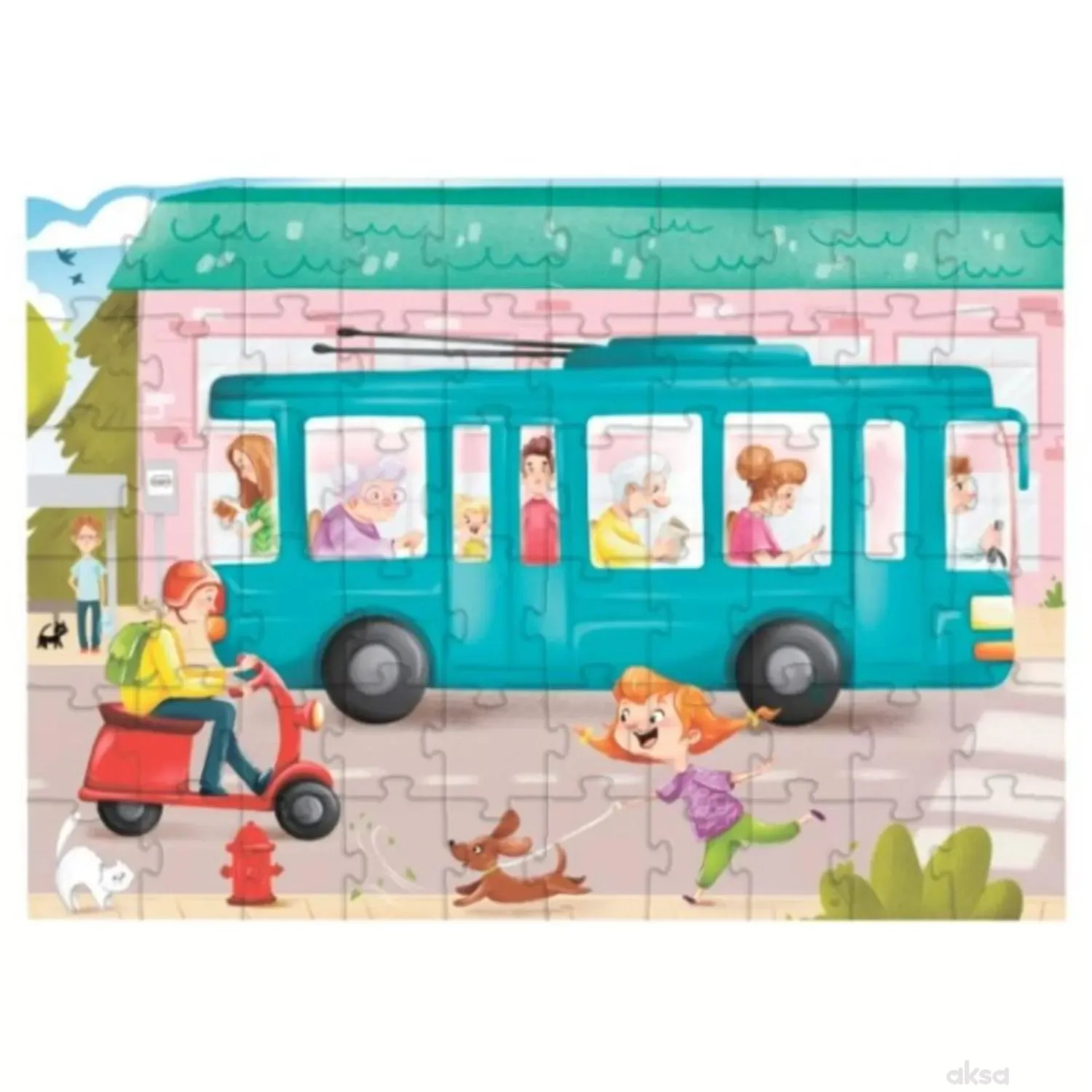 Dodo puzzle u trolejbusu, 60 komada