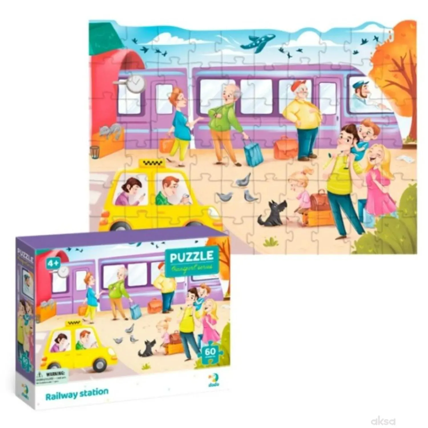 Dodo puzzle železnička stanica, 60 komada