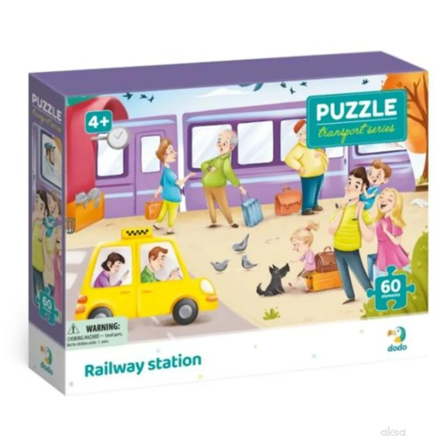 Dodo puzzle železnička stanica, 60 komada 