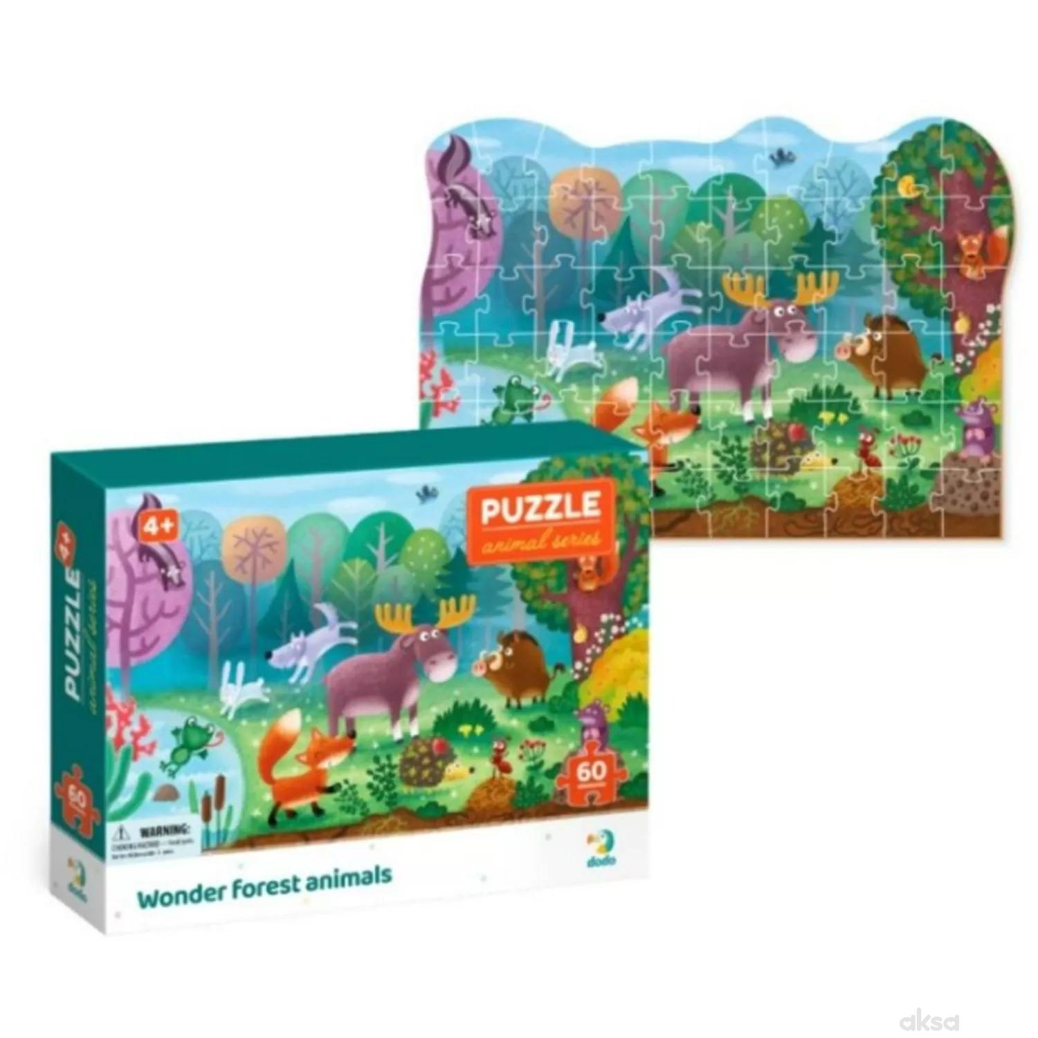 Dodo puzzle čudesne šumske životinje, 60 komada 