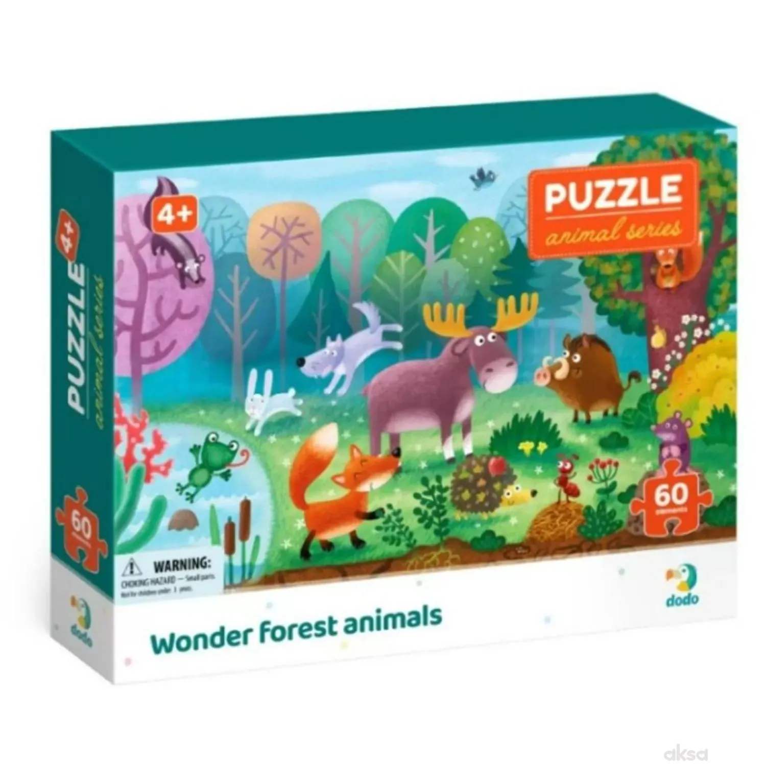 Dodo puzzle čudesne šumske životinje, 60 komada
