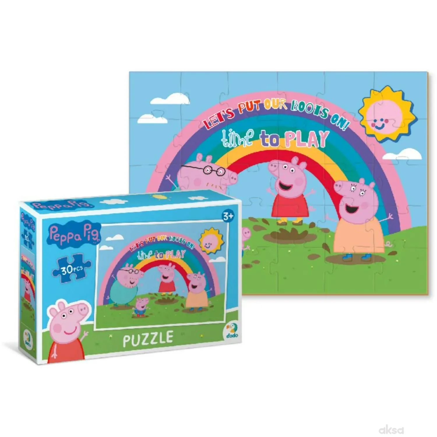 Dodo puzzle Peppa prase duga, 30 komada 