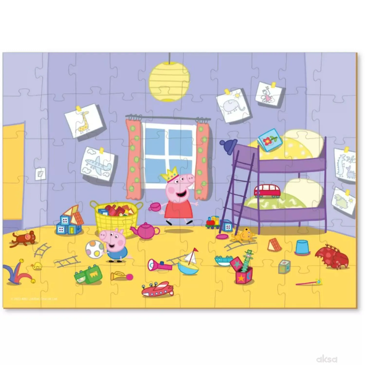 Dodo puzzle Peppa prase, dečija soba 60 komada
