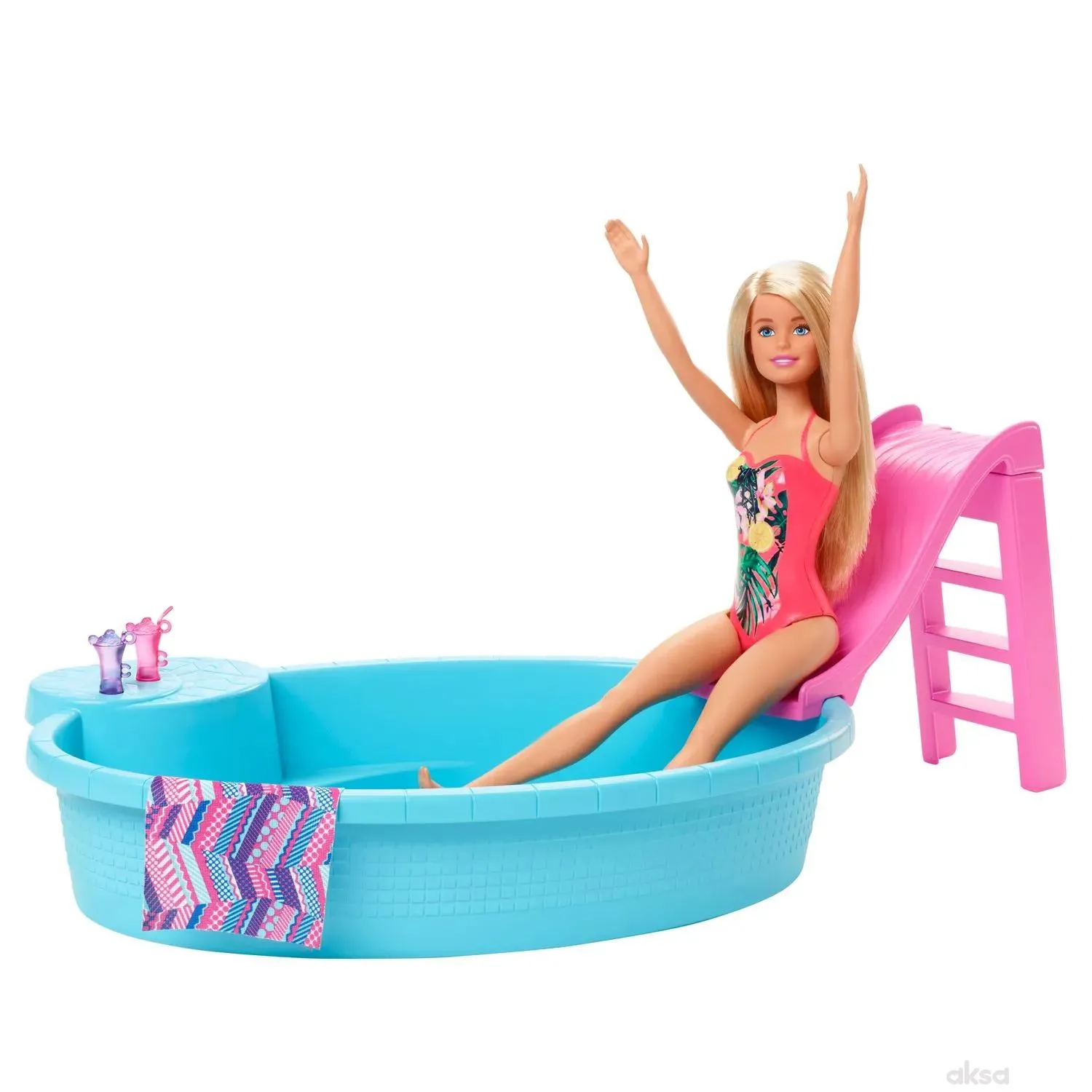 Barbie set bazen i lutka 