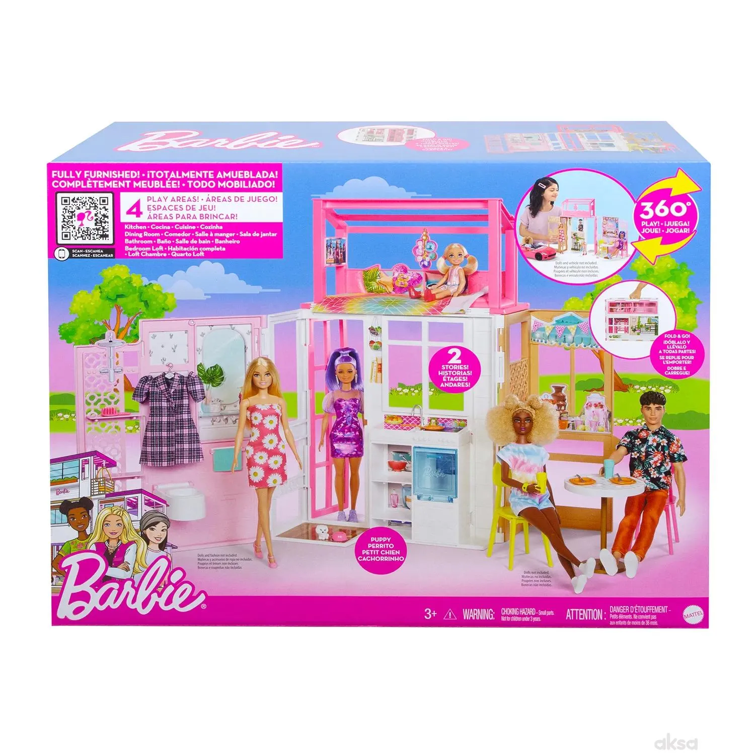 Barbie set sklopiva kućica 