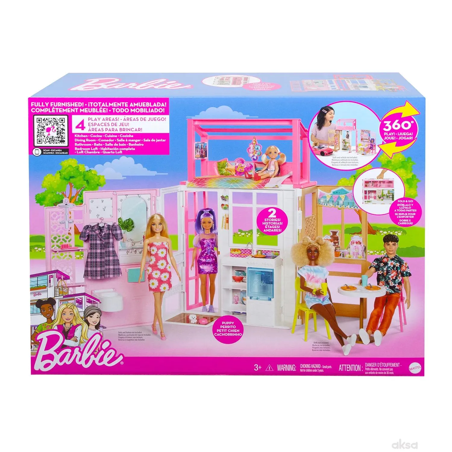 Barbie set sklopiva kućica