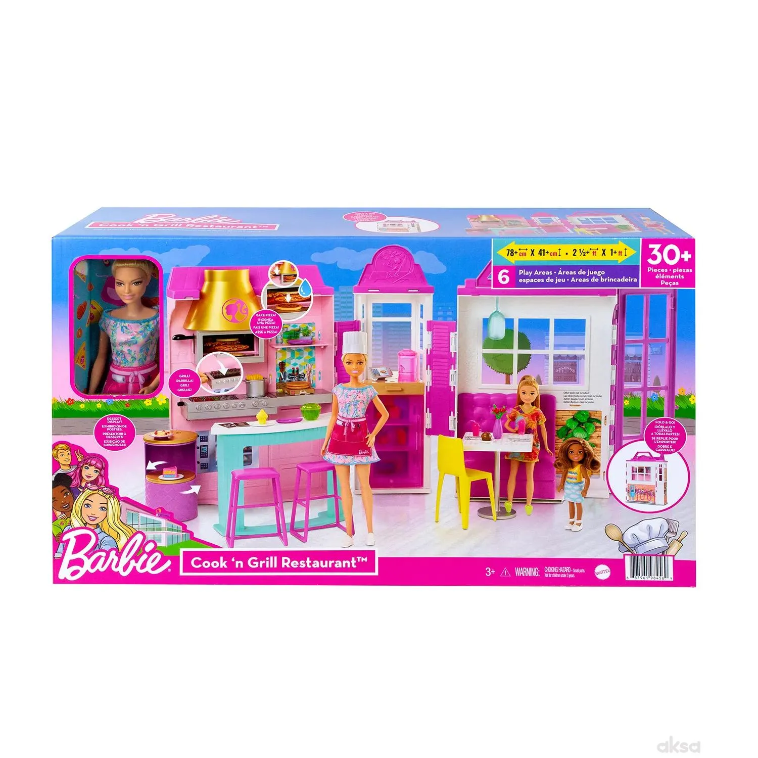 Barbie set restoran i lutka 
