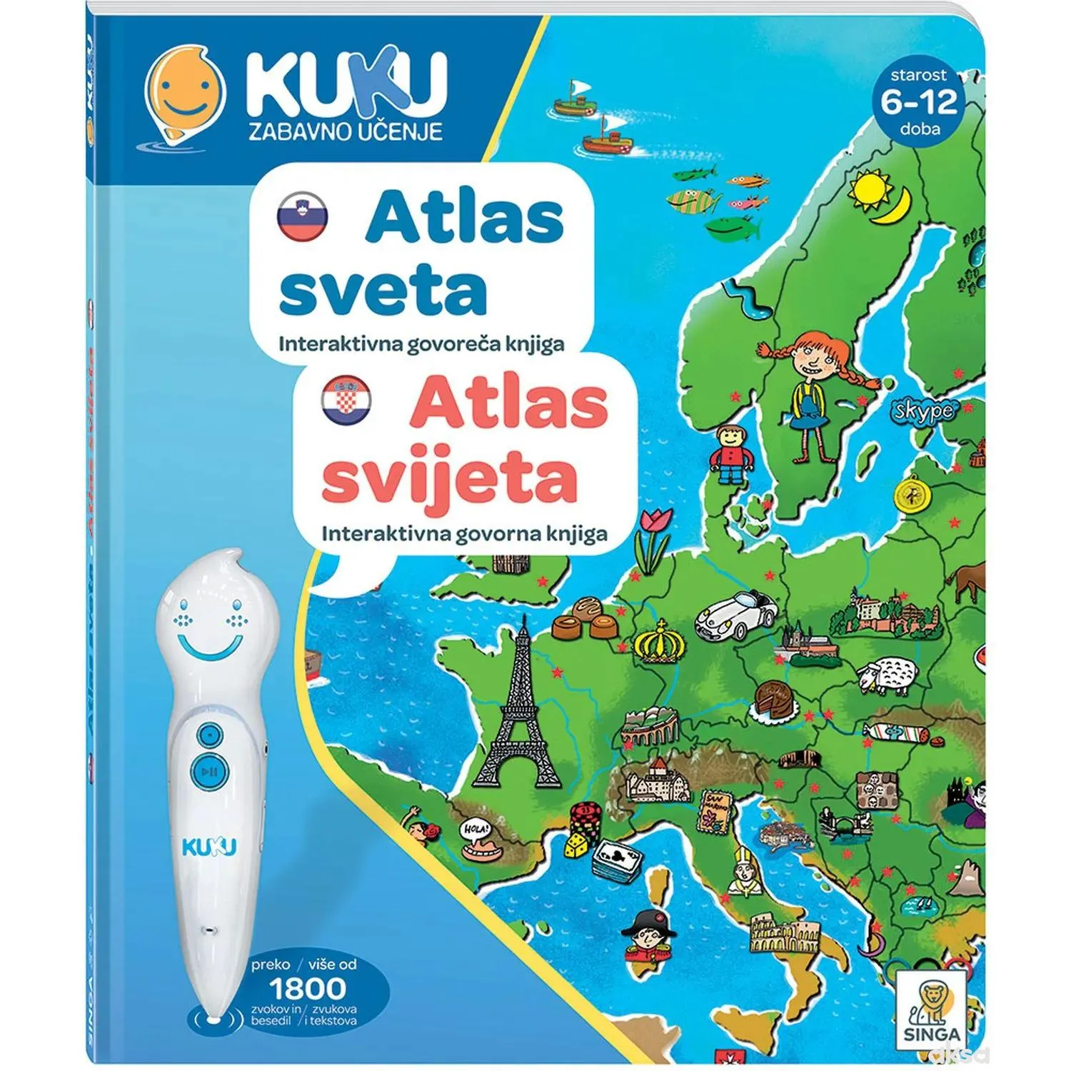 Interaktivna Knjiga Kuku Atlas Svijeta
