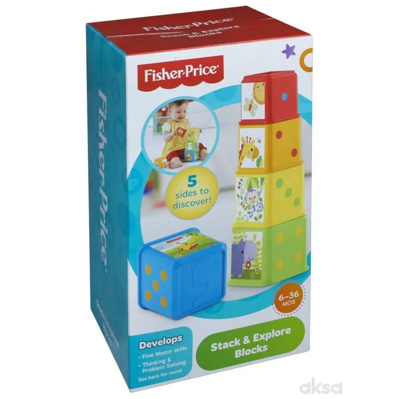 Fisher-price FP kocke sa slikama za ređanje