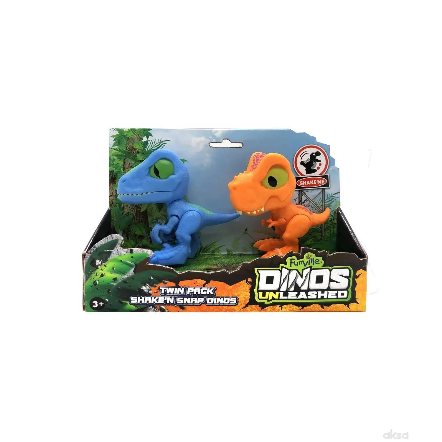 Dinos unleashed - t-rex i raptor 2pk