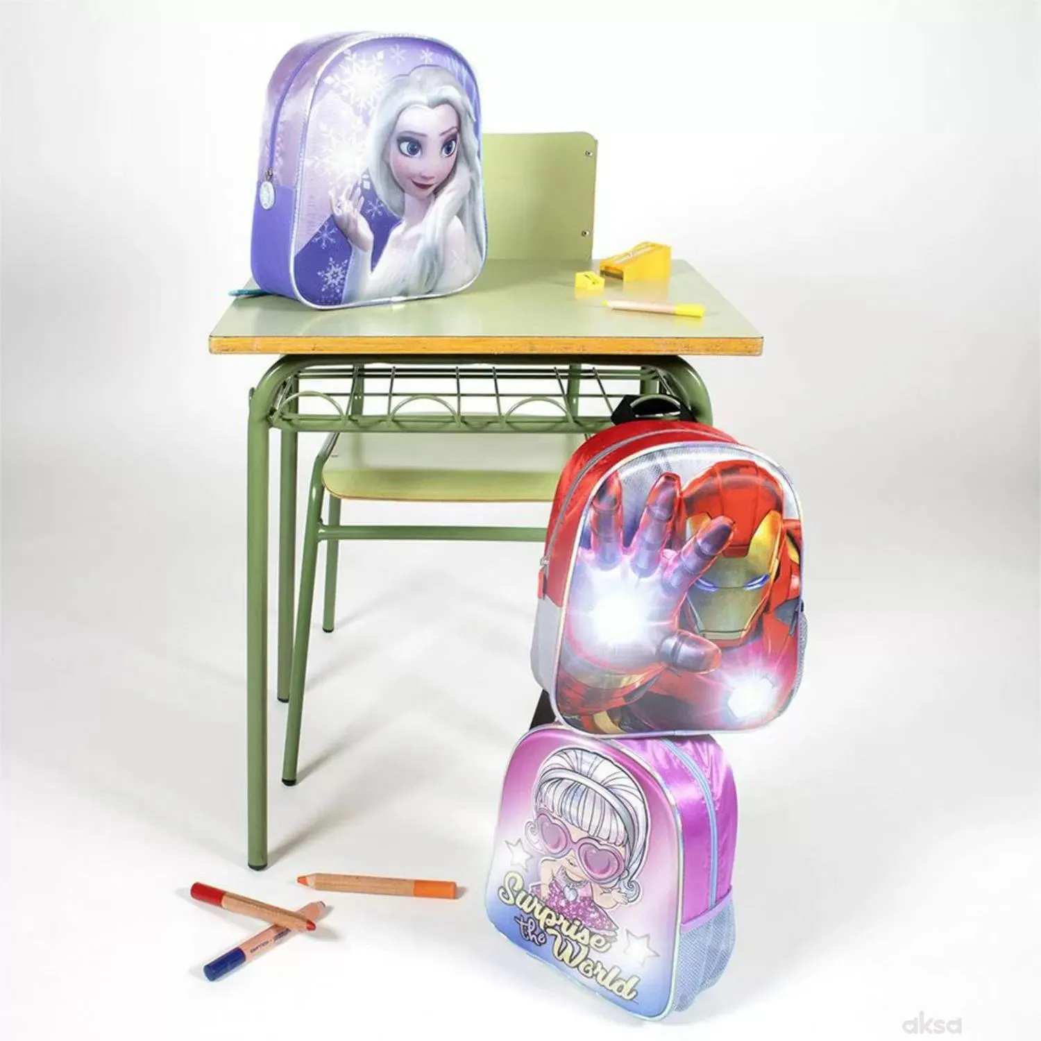 HMX Lol 3D predškolski ranac za decu svetleći