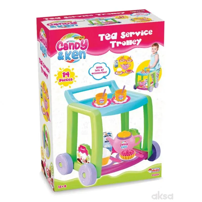 Set za čaj kolica 14pcs
