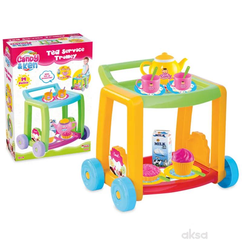 Set za čaj kolica 14pcs 