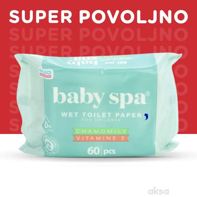Baby Spa vlažni dečiji toalet papir 60kom