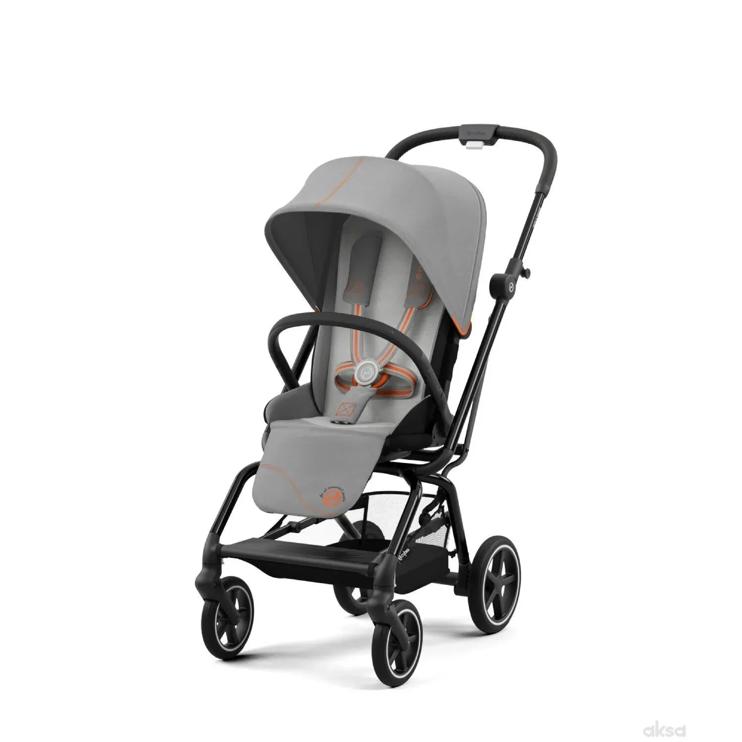 Cybex kolica Eezy S Twist+ 2, LavaGrey(crni ram) 