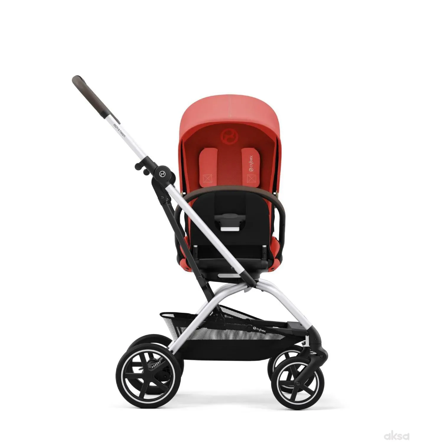 Cybex kolica Eezy S Twist+2,HibiscusRed(sivi ram) 