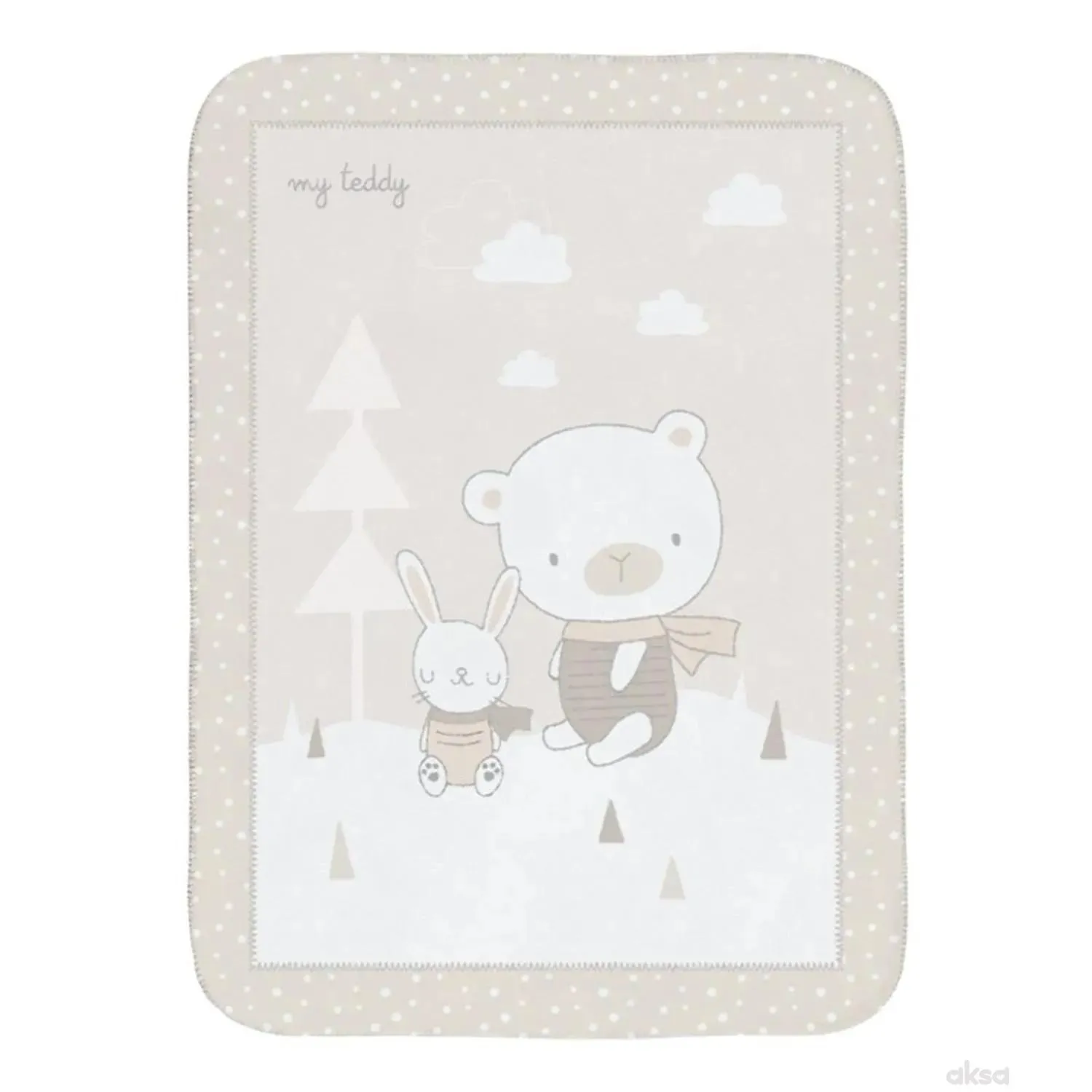 Kikka boo super mekana dekica 80x110 my teddy
