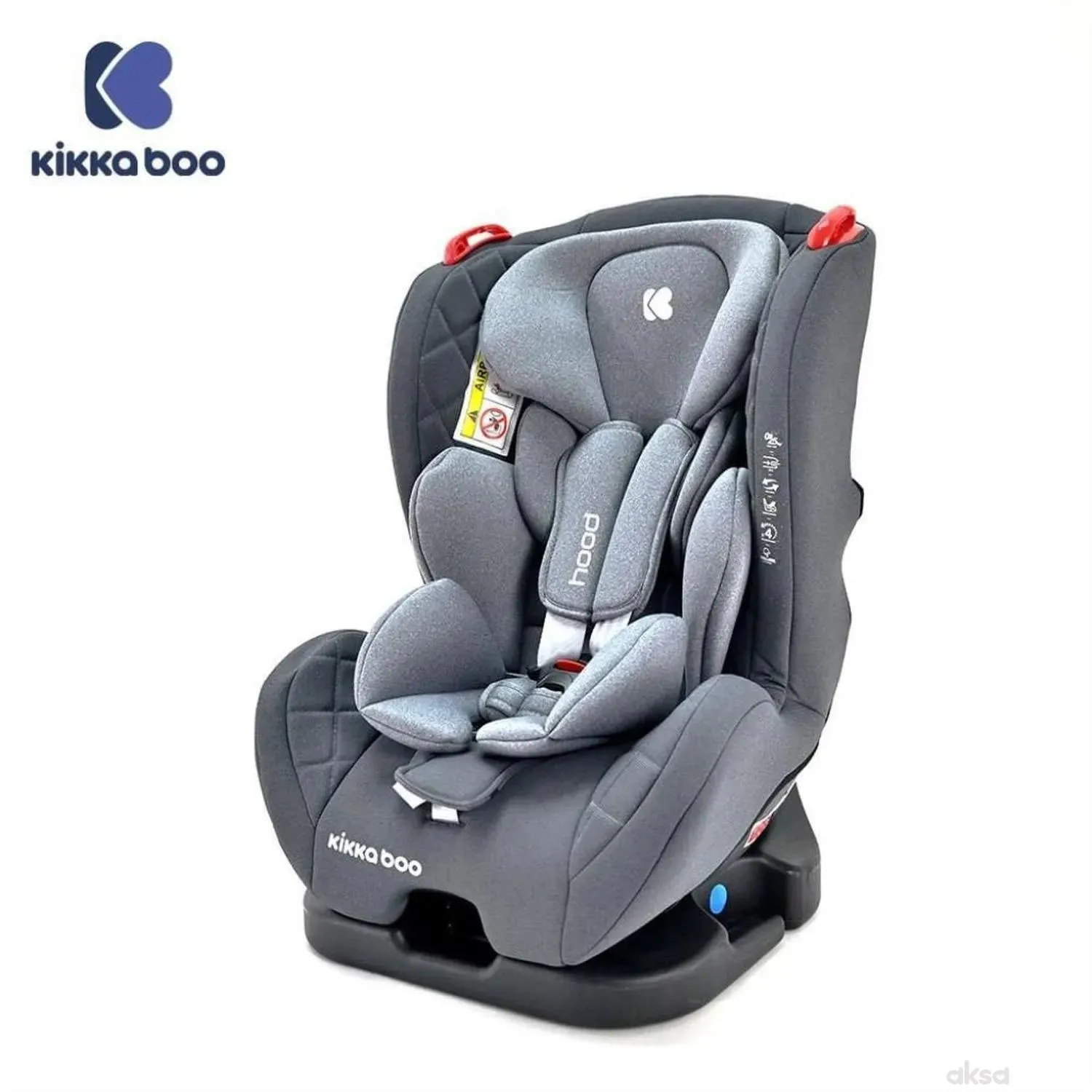 Kikka boo autosjedište hood 0-25kg sivo 