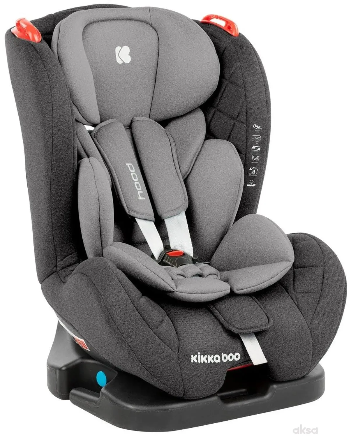 Kikka boo autosjedište hood 0-25kg sivo