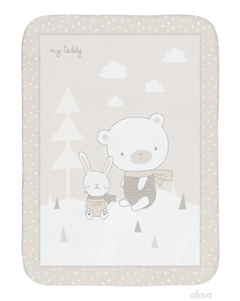 Kikka boo super mekana dekica 110x140, my teddy