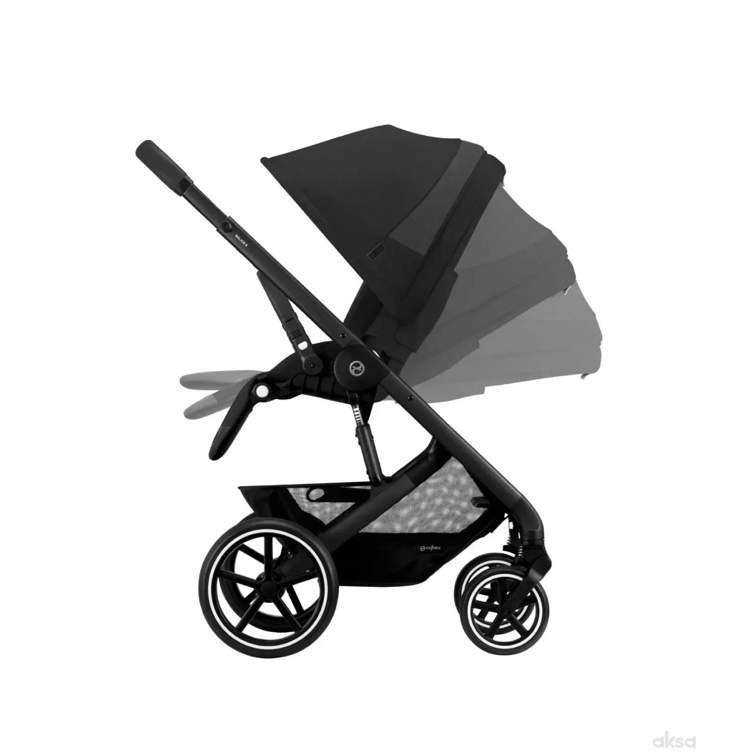 Cybex kolica Balios S Lux, MoonBlack(crni ram) 