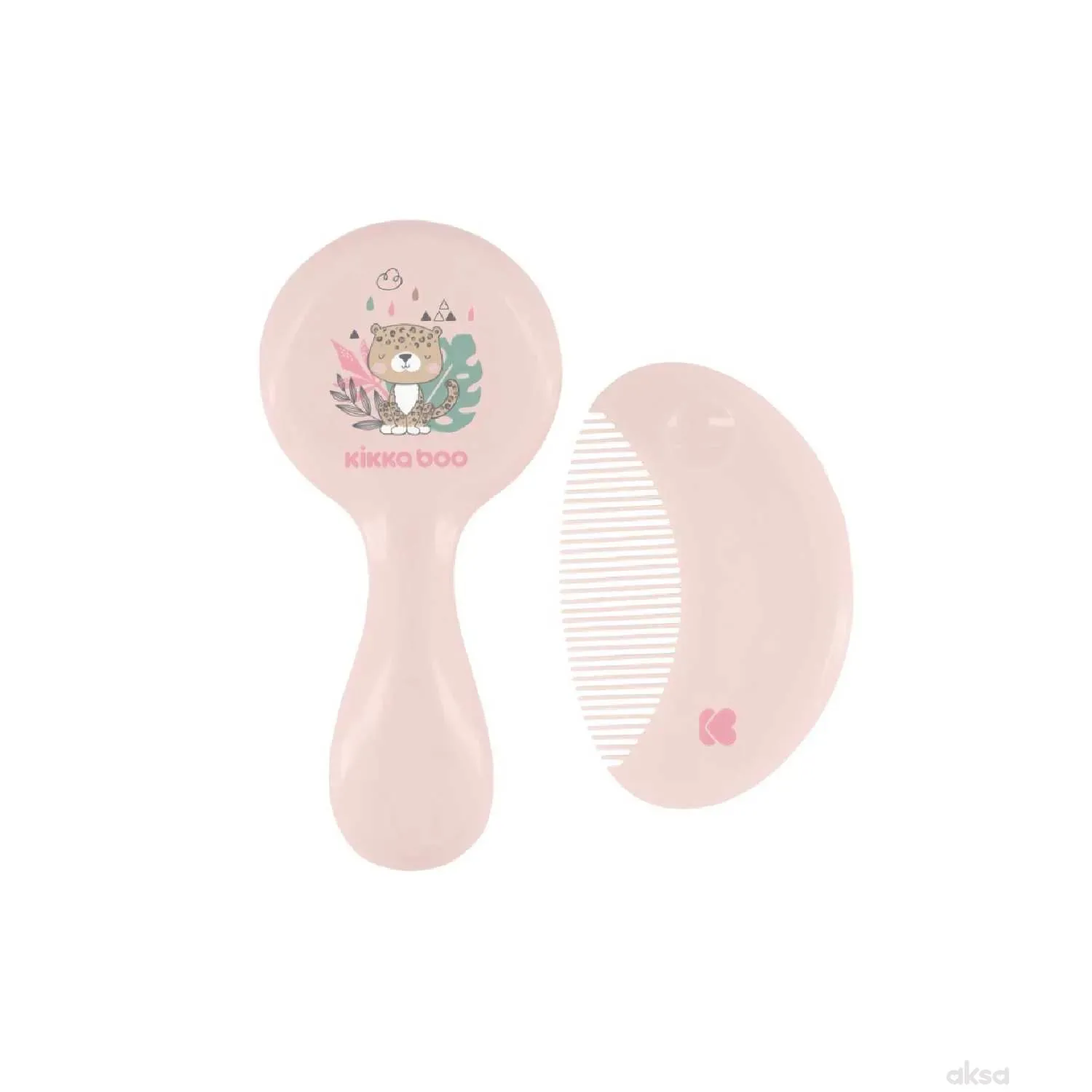 Kikka boo četka češalj prirodna dlaka,savanna pink