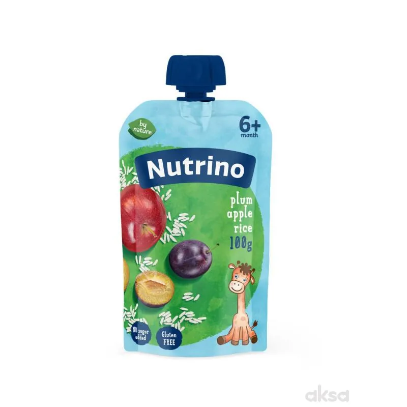 Nutrino pouch jabuka, šljiva i pirinač 100g 