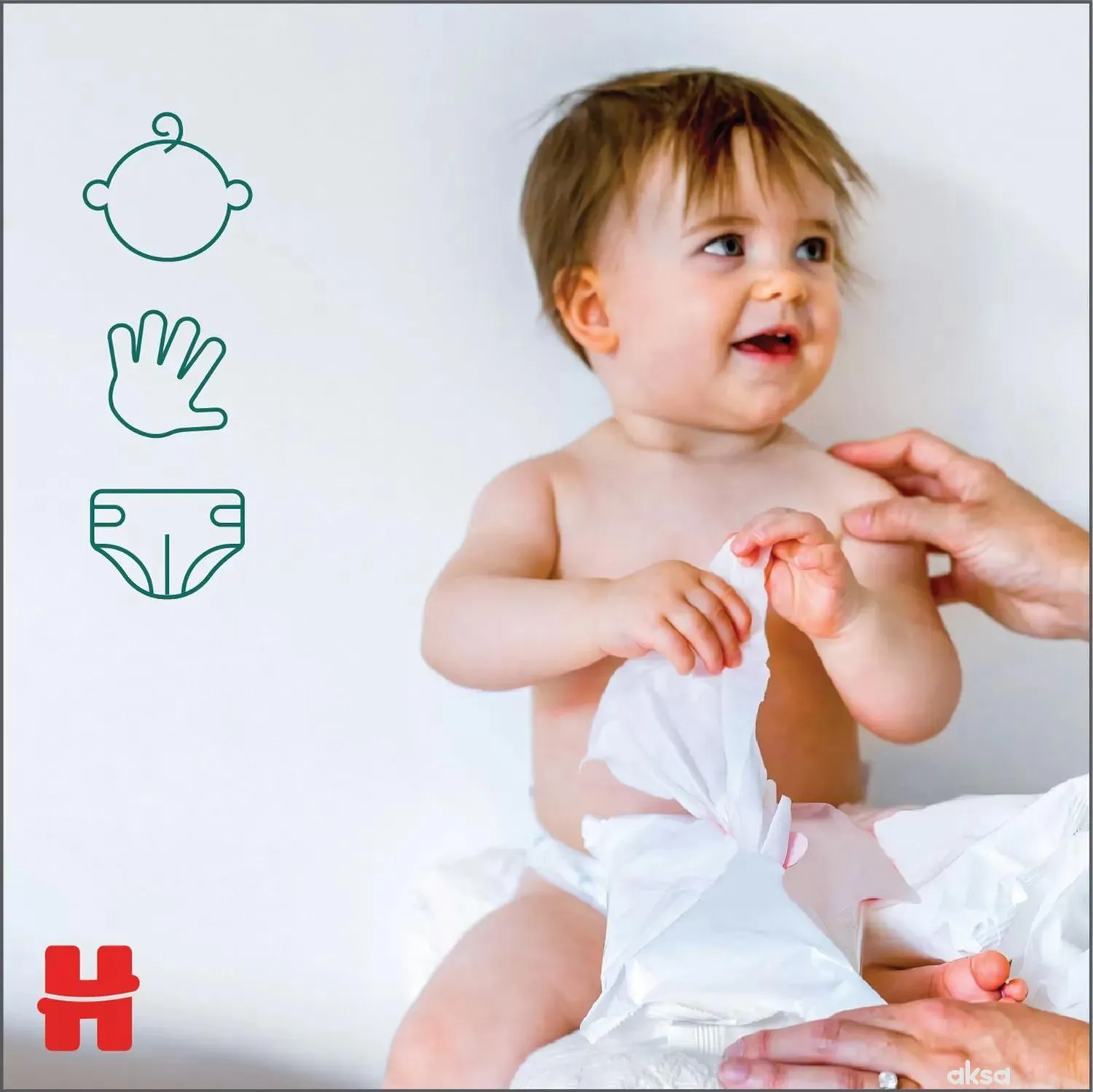 Huggies baby vlažne maramice all over clean 56kom 