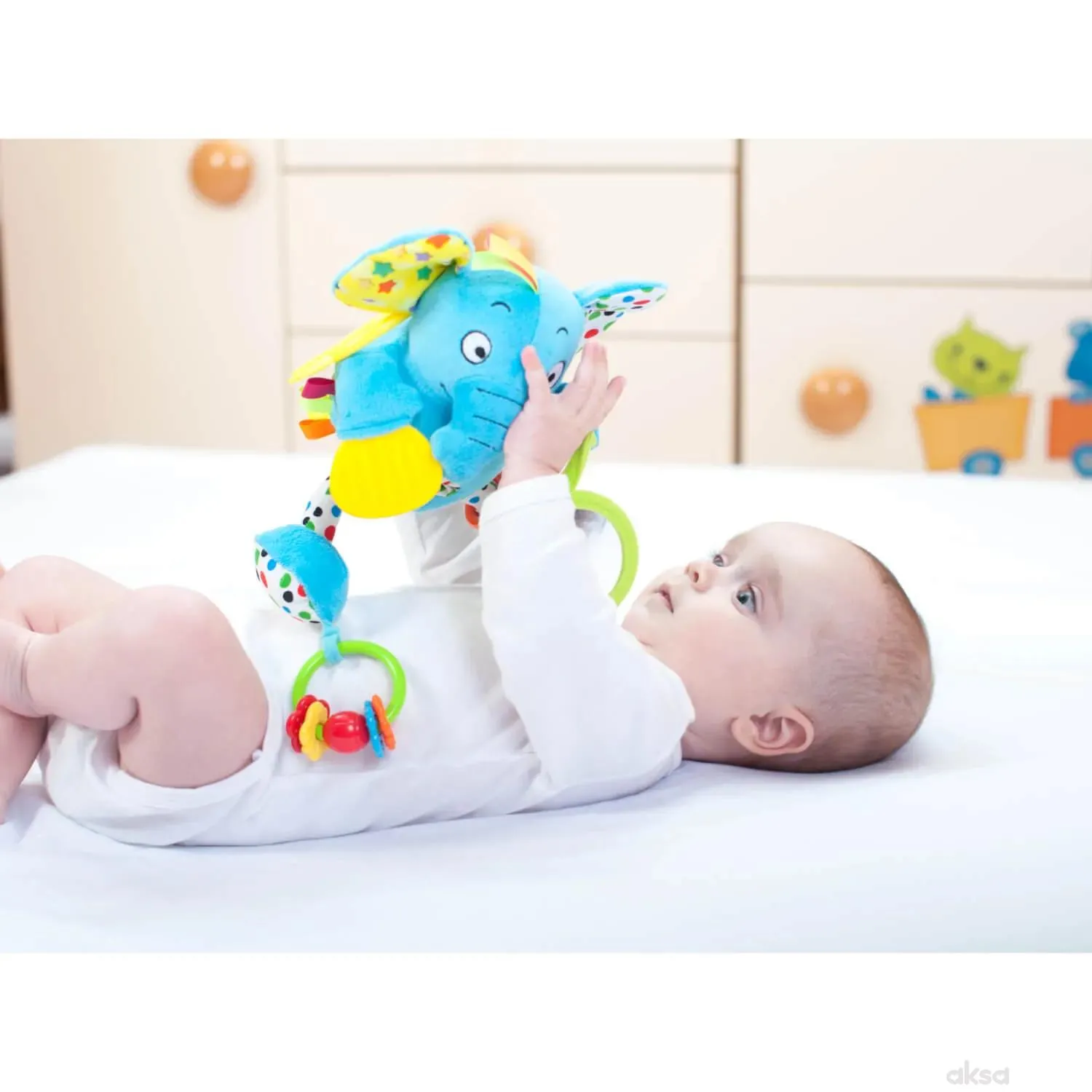 Biba Toys plišana igračka (sa ogledalom) žuta