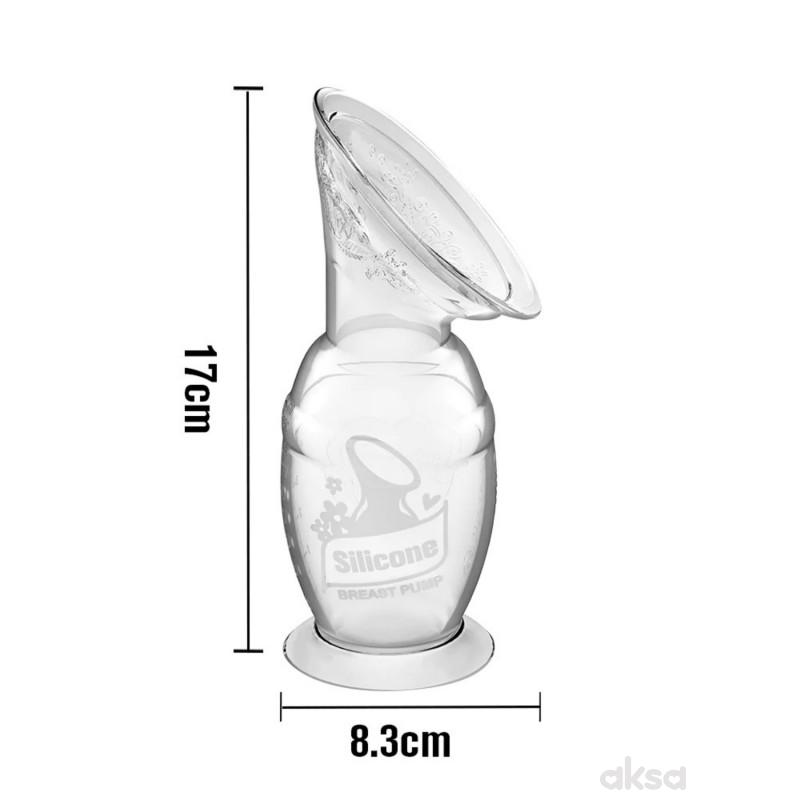 Haakaa silikonska pumpica za izmlazanje mleka150ml 