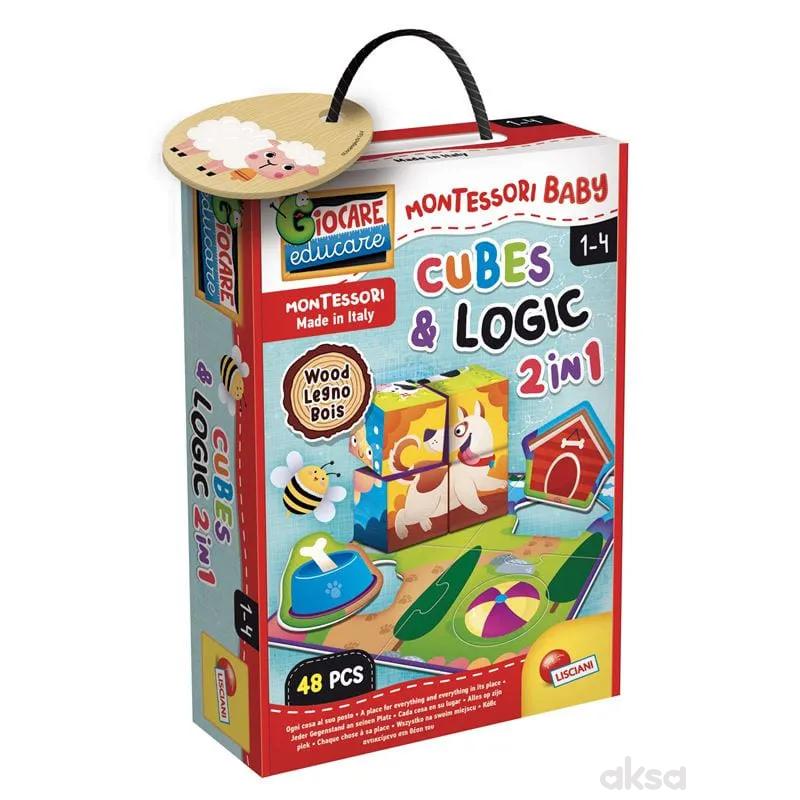 Montessori drvene kocke i logika 