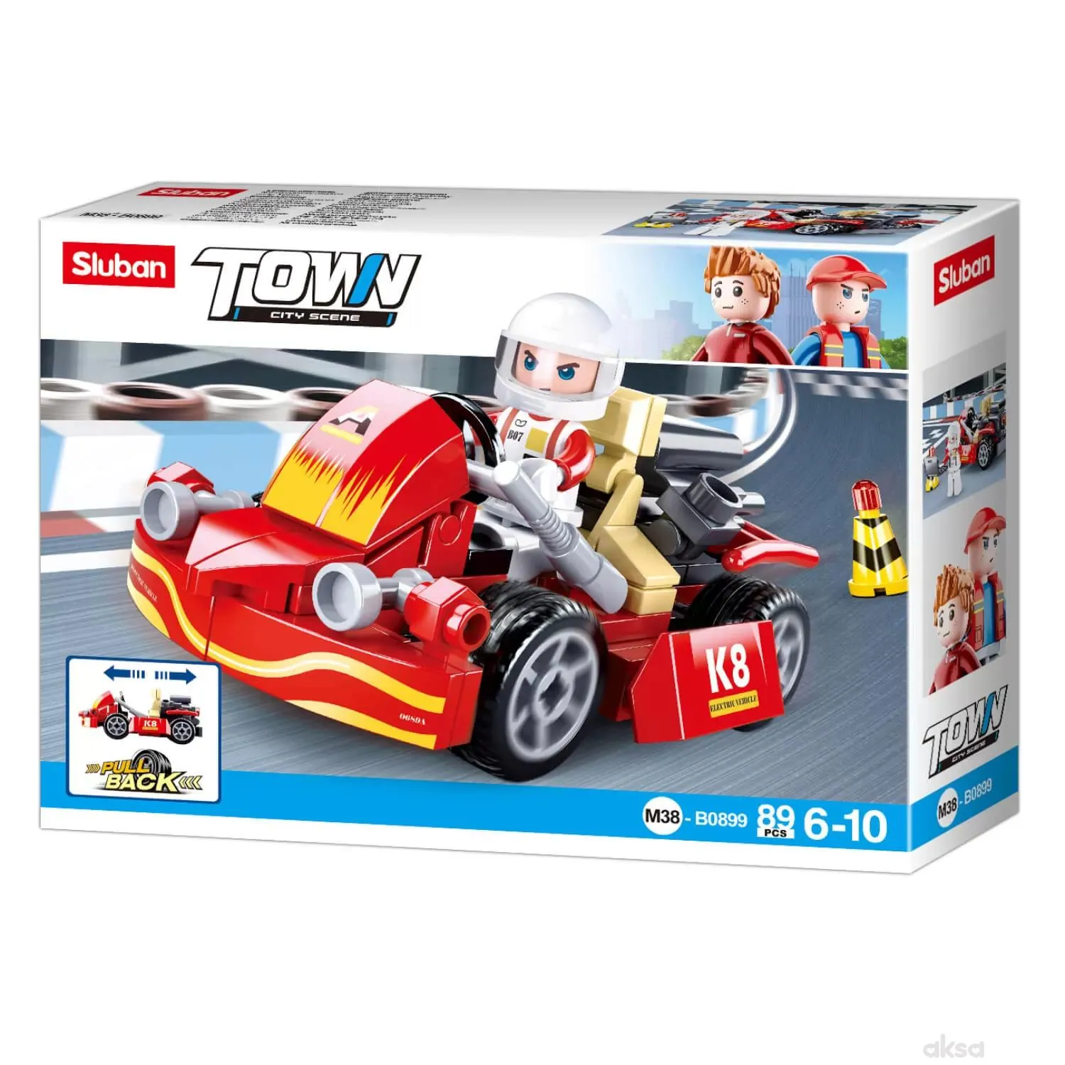 Sluban kocke, karting vozilo