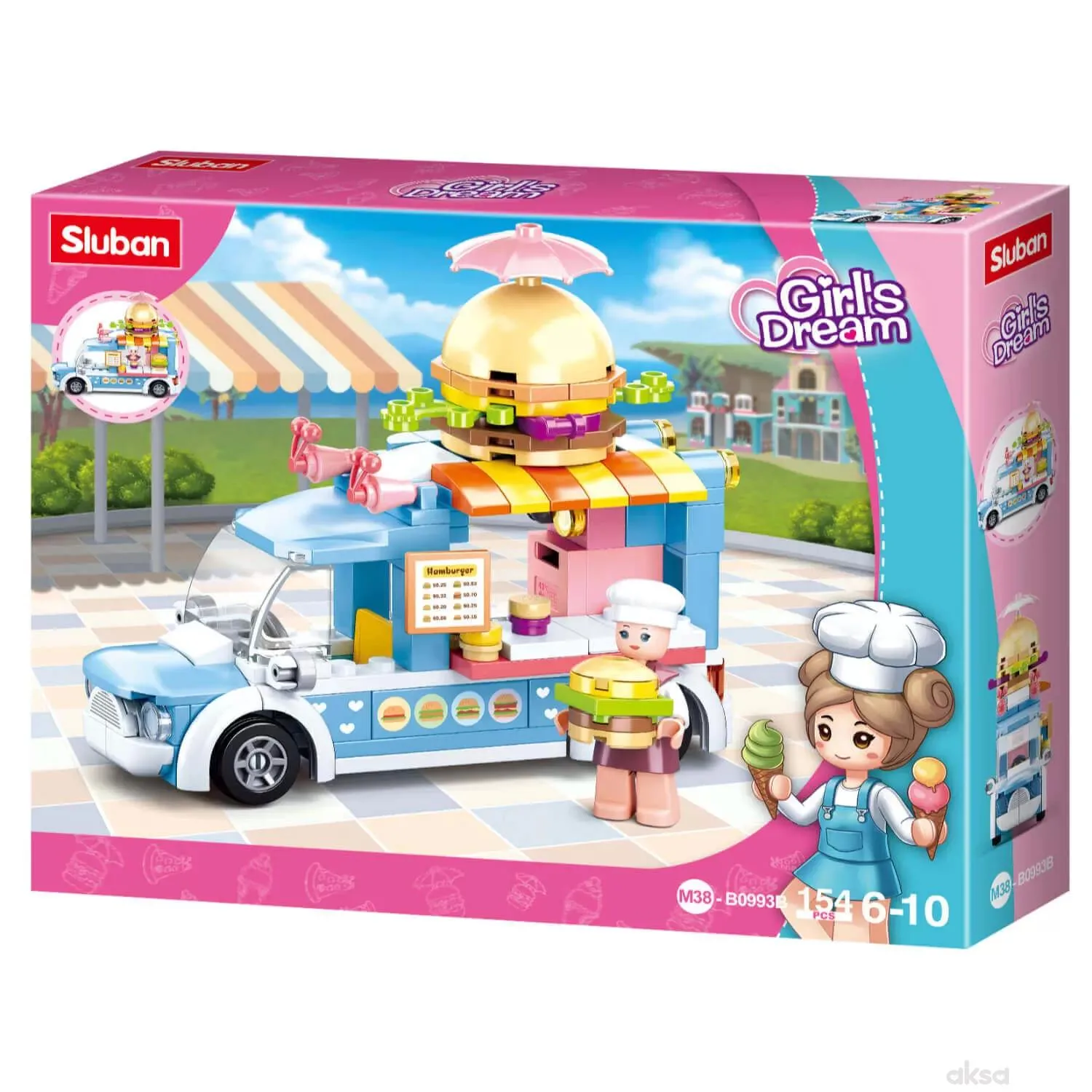 Sluban kocke, vozilo za hranu 154 kom