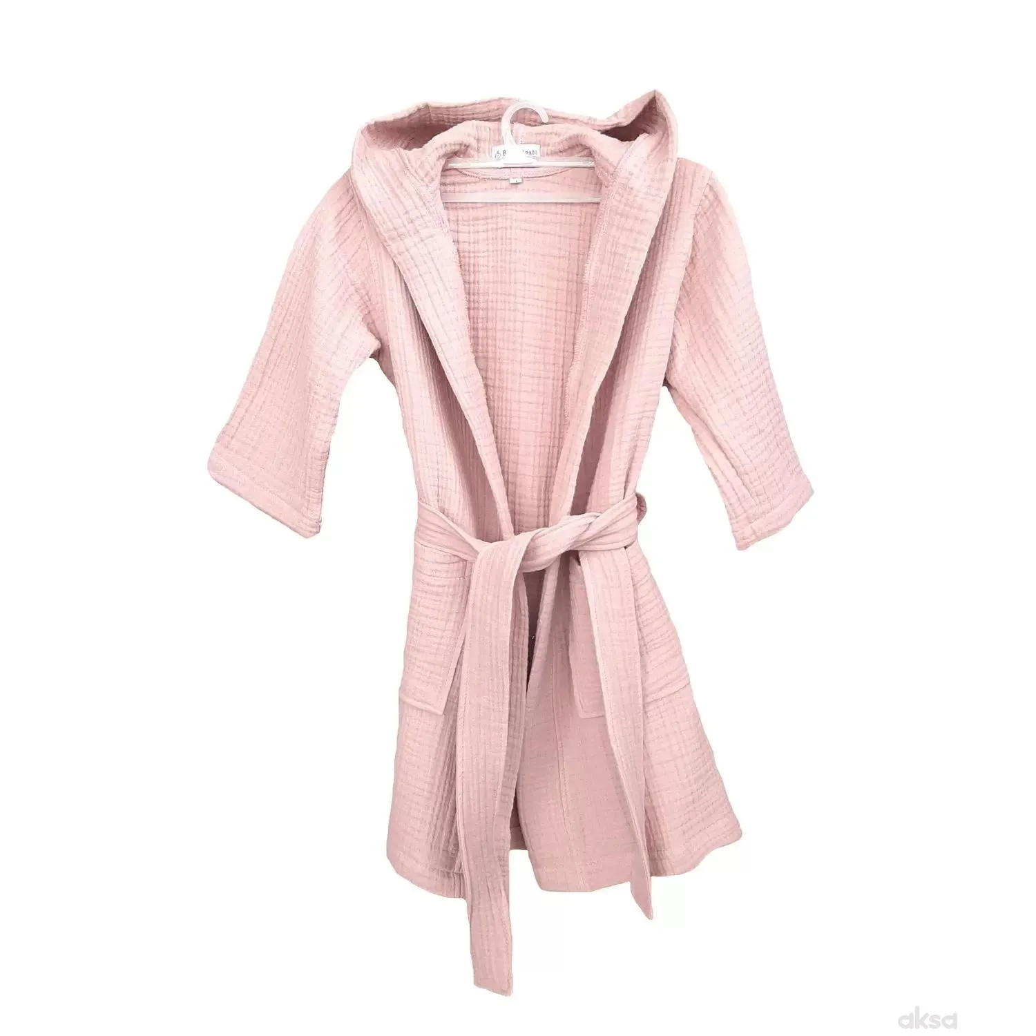 Baby Textil bade mantil od muslina, roze 