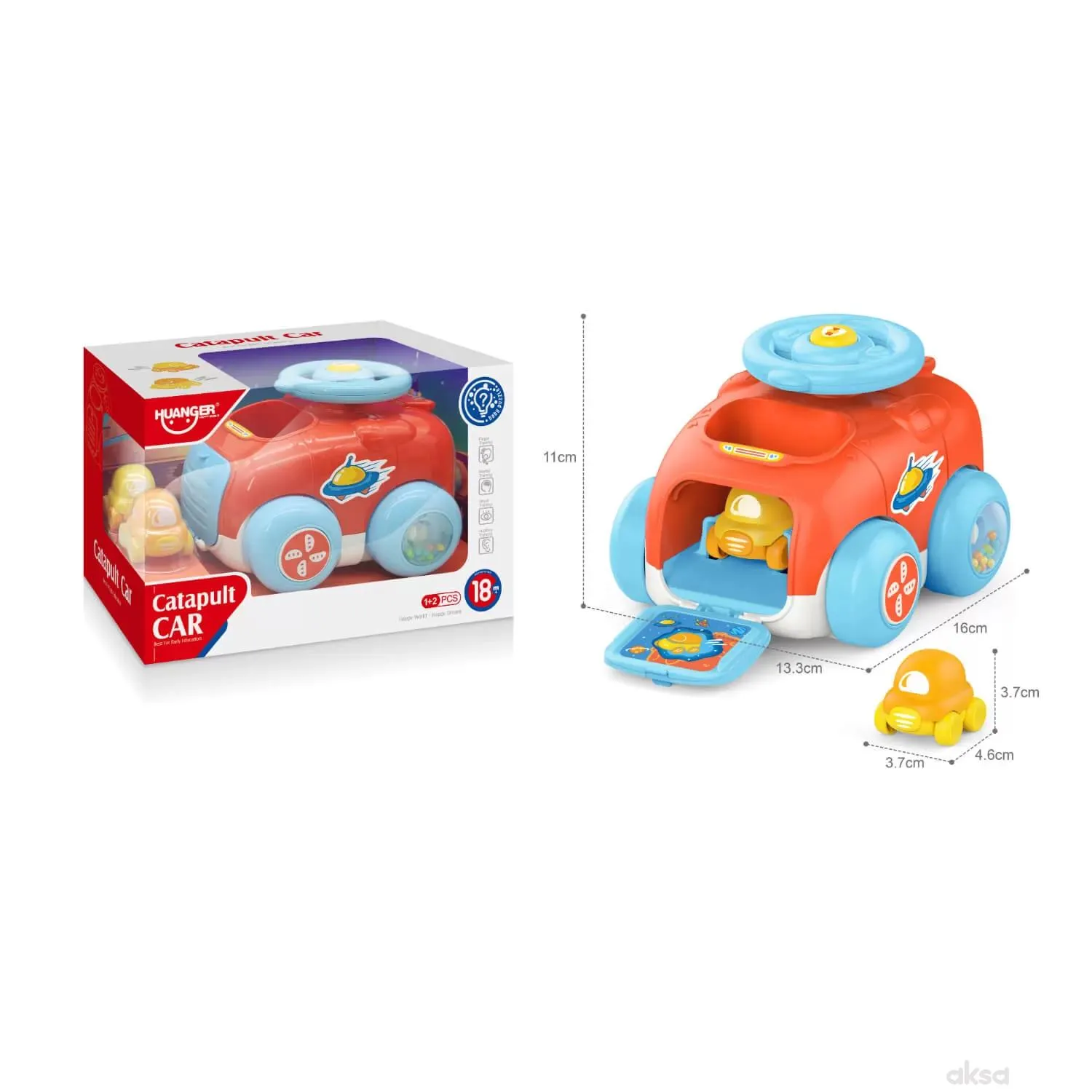 Merx igračka baby auto katapult