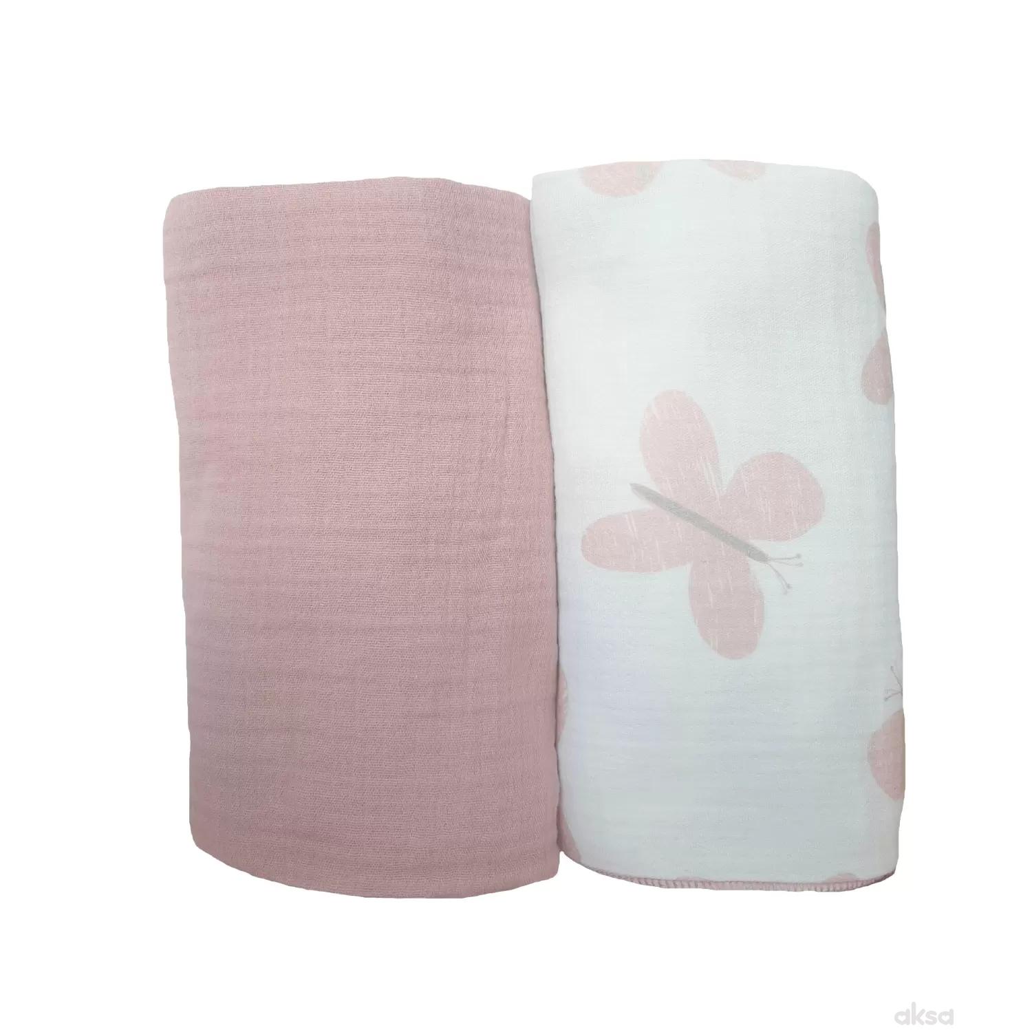 Baby Textil tetra pelene od muslina 2/1 Leptirići 