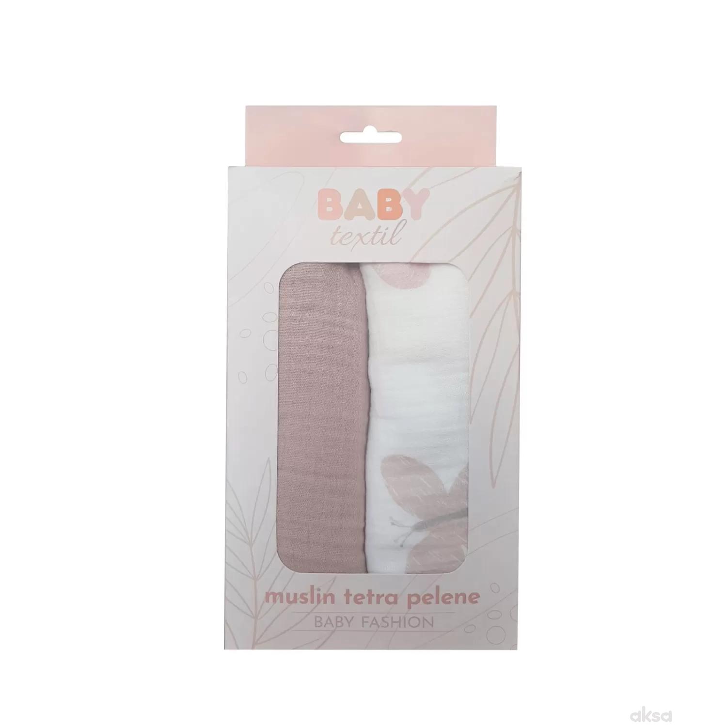 Baby Textil tetra pelene od muslina 2/1 Leptirići 