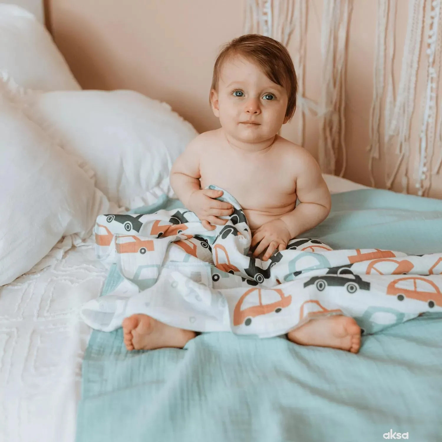 Baby Textil tetra pelene od muslina 2/1 Autići