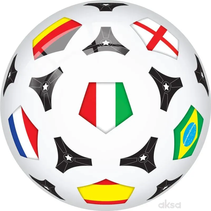 Dema stil lopta za fudbal, bela 23cm