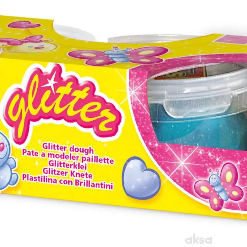 SES Plastelin gliter 4X90GR 00466 