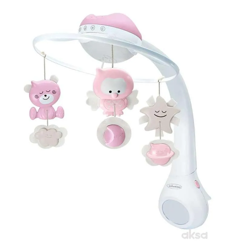 INFANTINO muzička vrteška 3U1 roze 049142