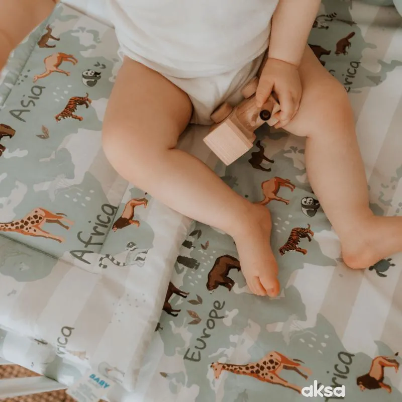 Baby Textil posteljina Mapa sveta 4/1, 80x120cm