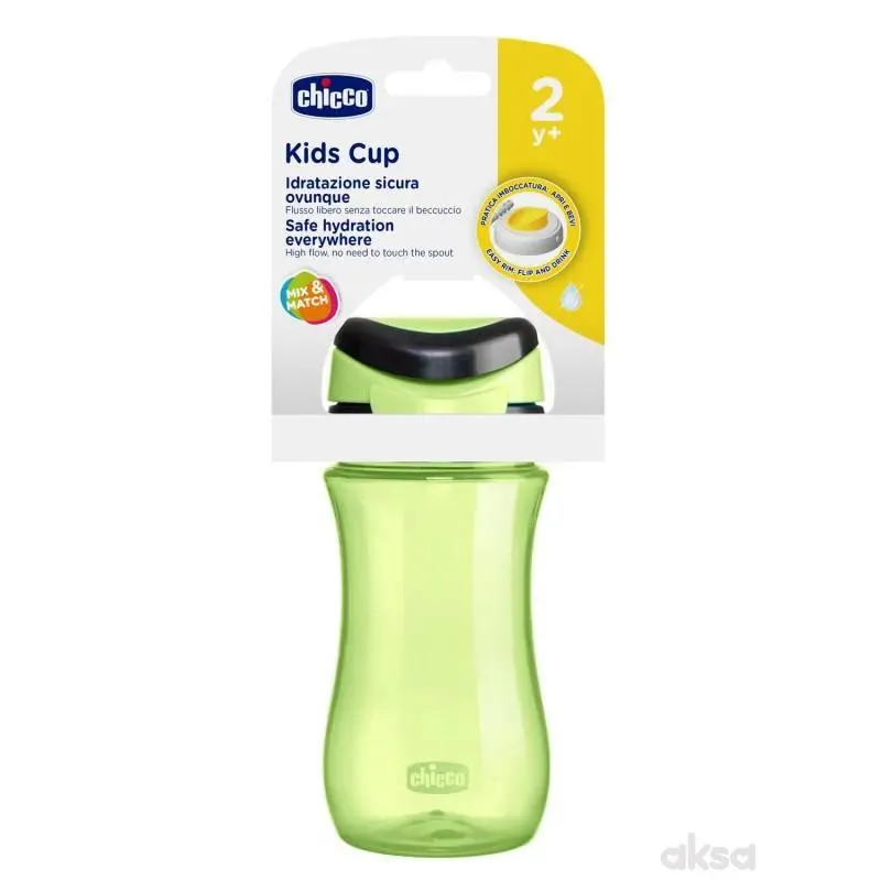 Chicco sport. čaša sa prek. ručkom 350ml,24m+,roze