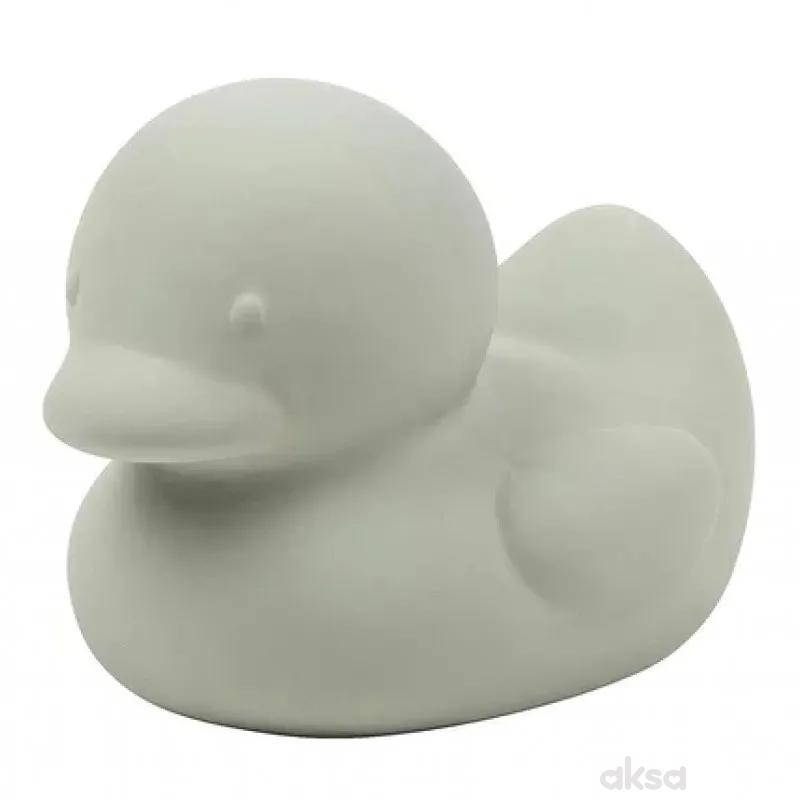 Nattou gumena igračka u obliku patkice, zelena 
