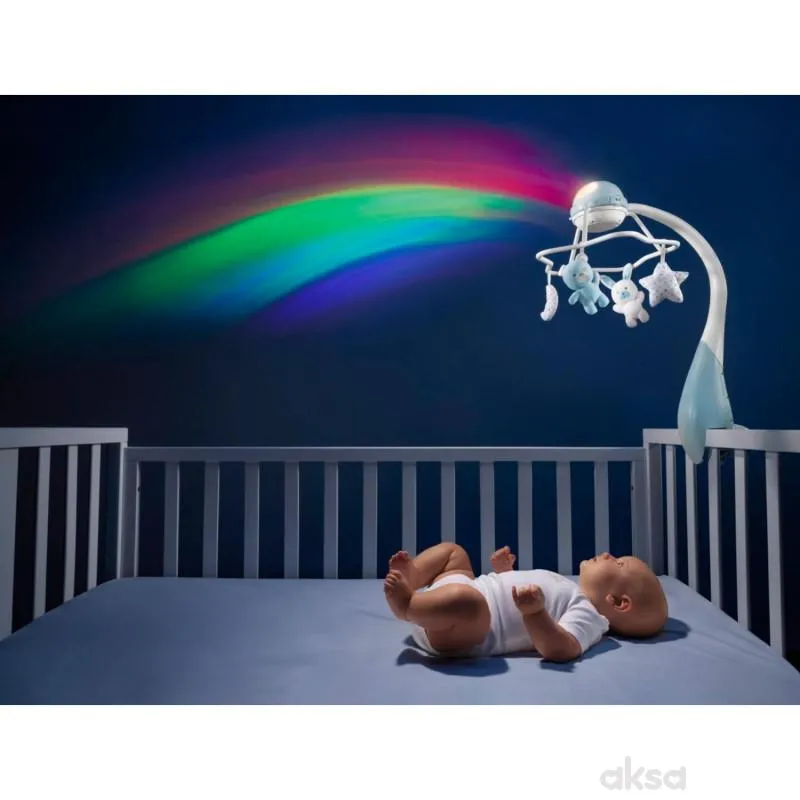 Chicco muzička vrteška sa dugom, plava
