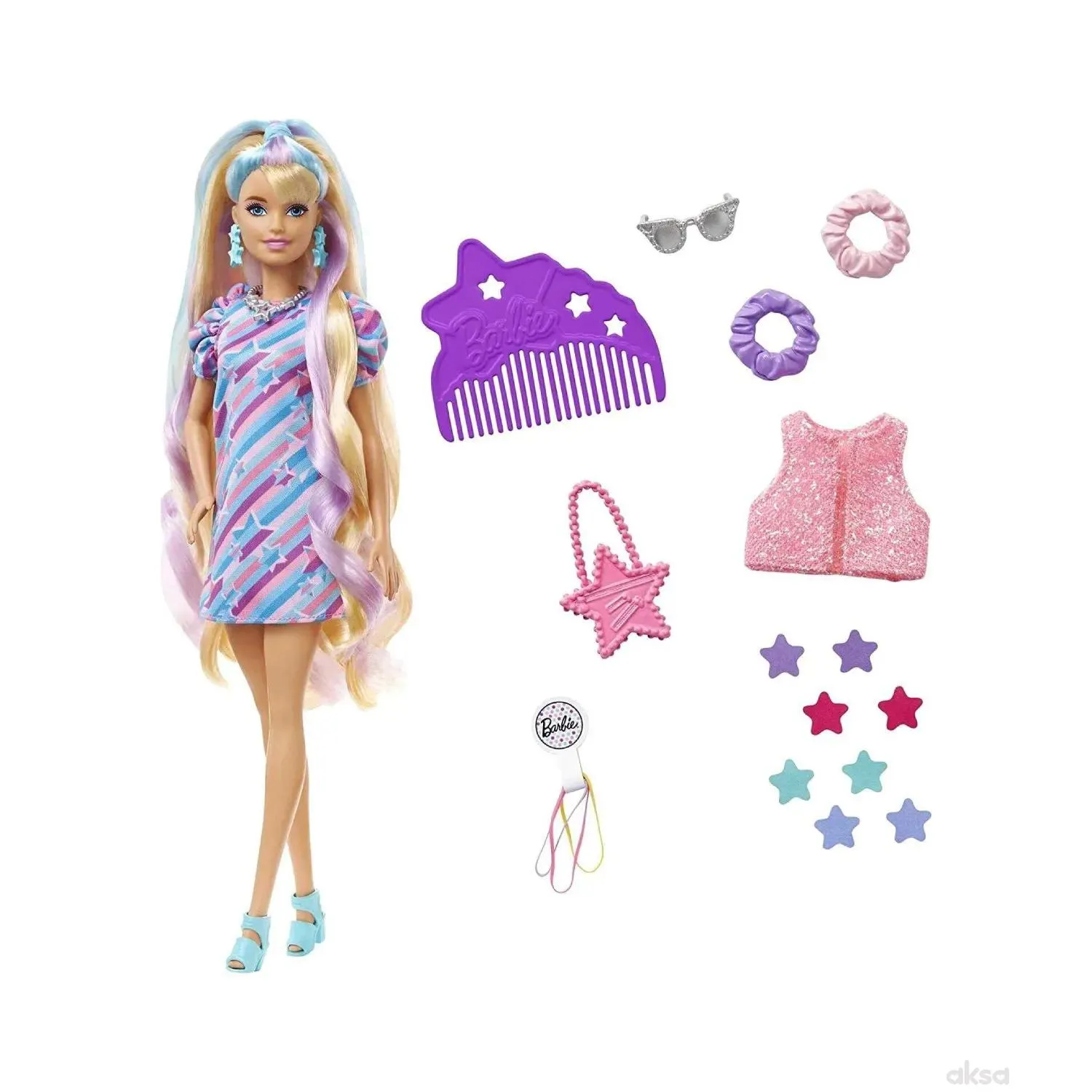 Barbie lutka totally hair blonde