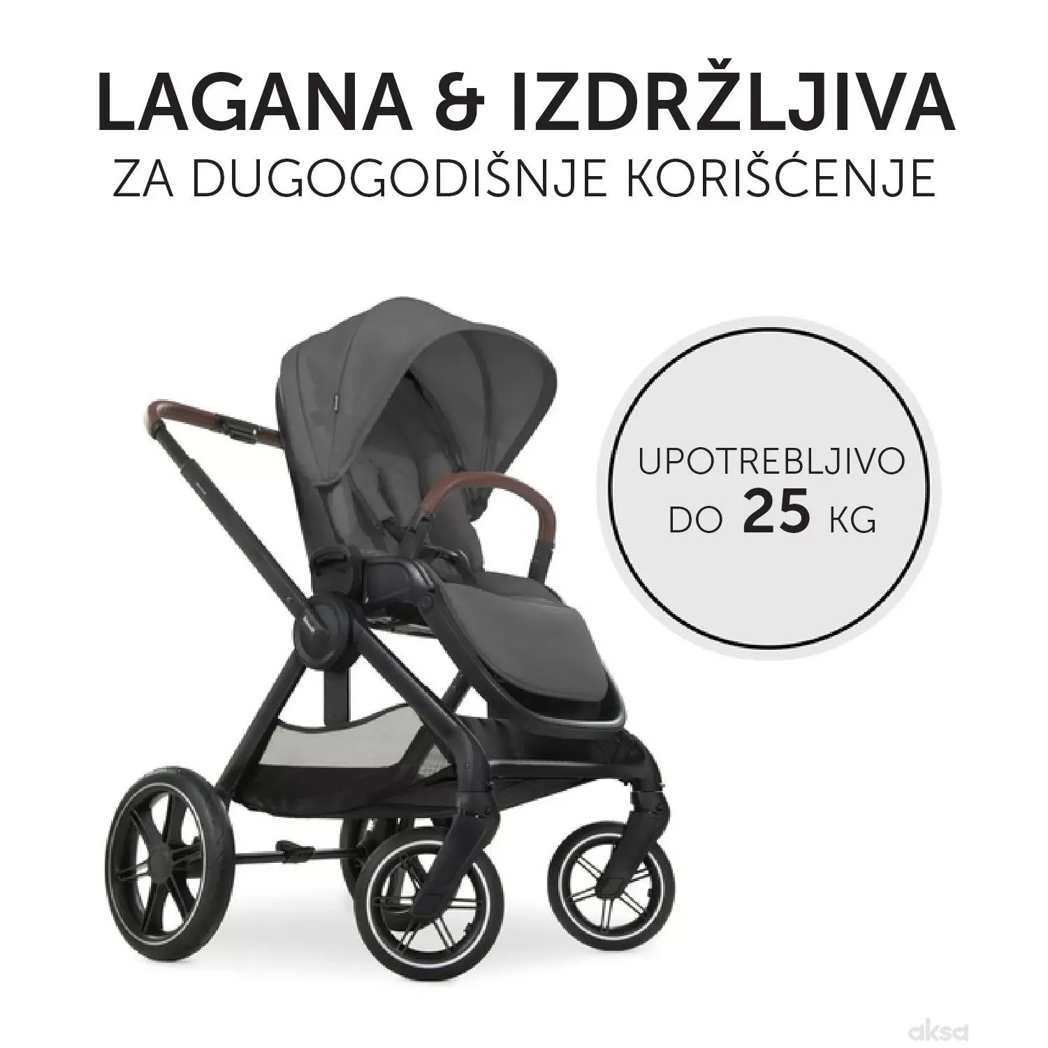 Hauck kolica Walk N Care, Dark Grey